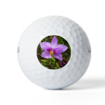 Wild Orchid Purple Tropical Flower Golf Balls