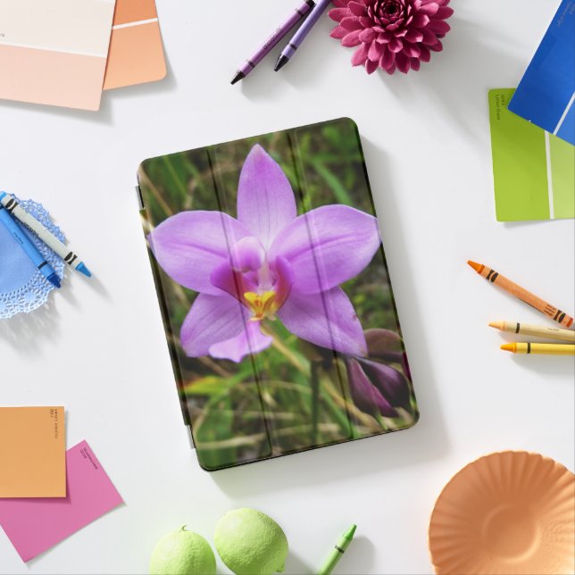 Wild Orchid Purple Tropical Flower iPad Pro Cover (Desk)