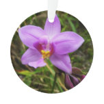 Wild Orchid Purple Tropical Flower Ornament