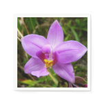 Wild Orchid Purple Tropical Flower Paper Napkins