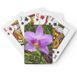 Wild Orchid Purple Tropical Flower Poker Cards
