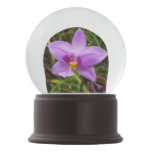 Wild Orchid Purple Tropical Flower Snow Globe
