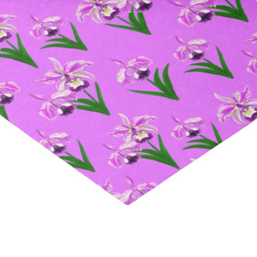 Wild Orchids _ Light Purple Orchids and Foliage  Tissue Paper