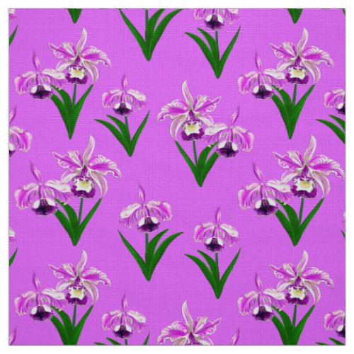 Wild Orchids _ Shades of Orchid Purple  Fabric