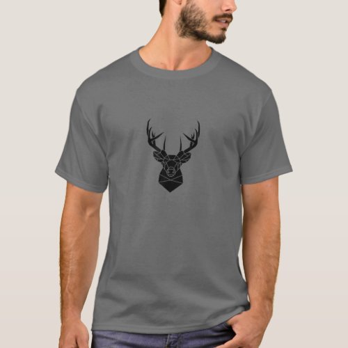 Wild Outdoors Hunting Whitetail Deer Buck Mount An T_Shirt