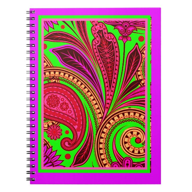 Wild paisley Notebook (Front)