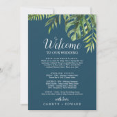 Wild Palm | Navy Welcome Letter Itinerary & Map (Front)