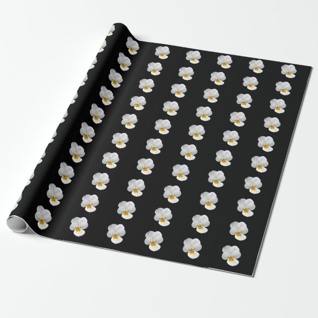 Wild Pansy Wrapping Paper (Unrolled)
