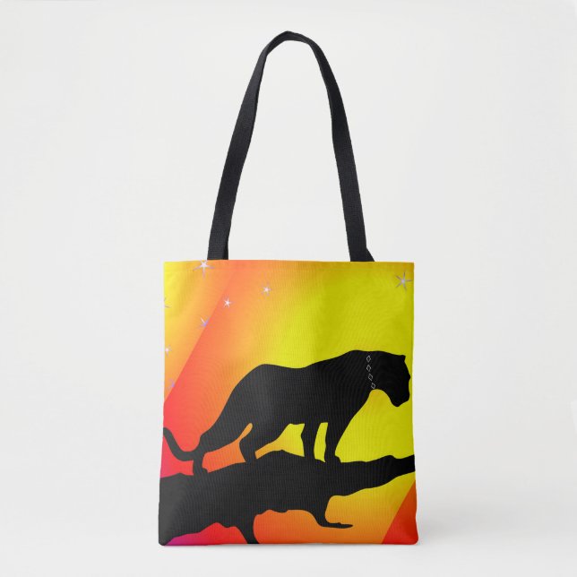 Wild Panther Tote Bag (Front)
