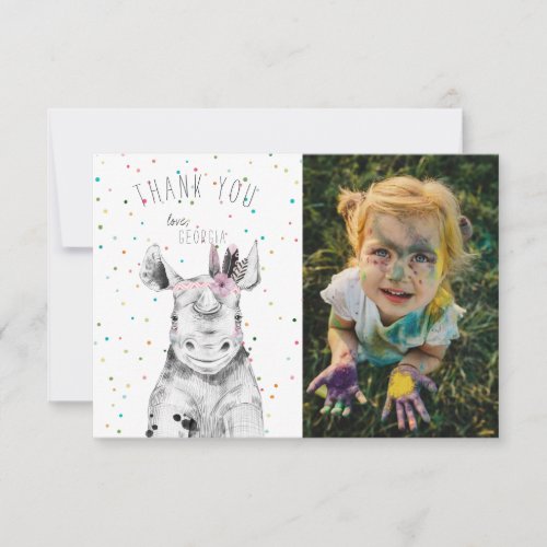 Wild Party Animal Thank You Card