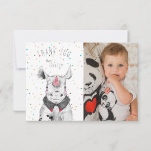 Wild Party Animal Thank You Card