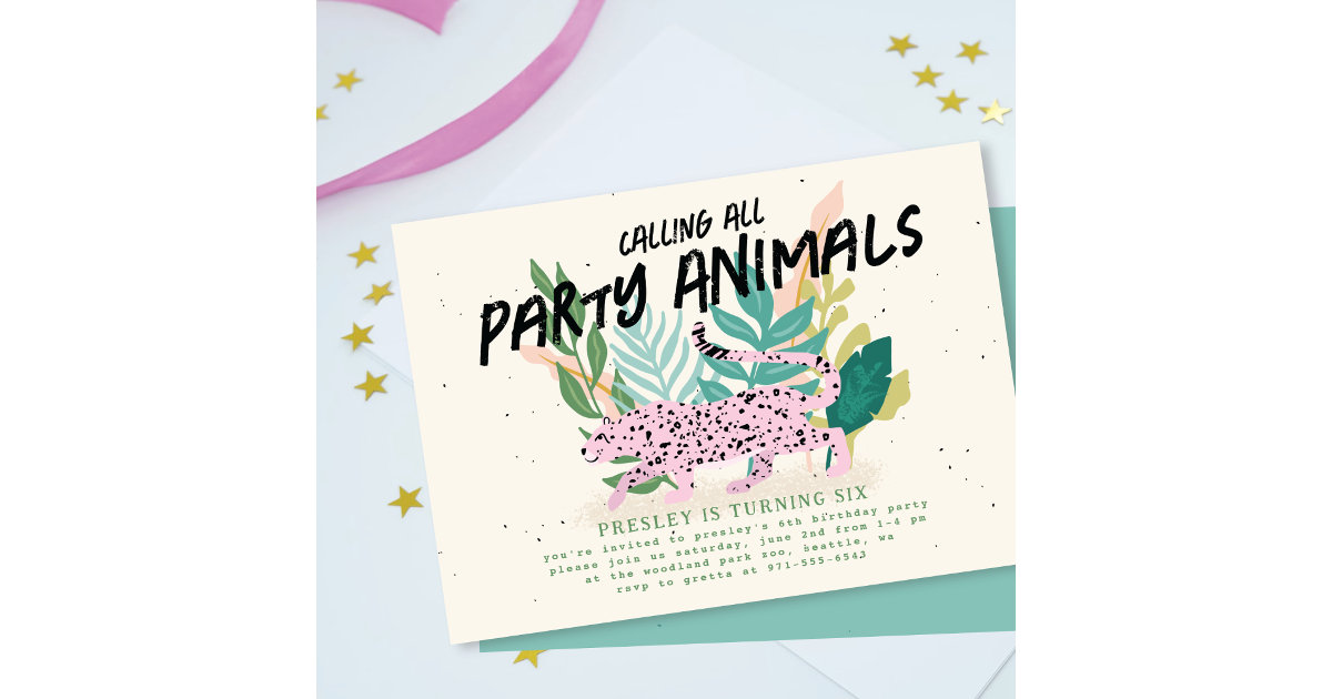 Printable Wild Animal Birthday Party