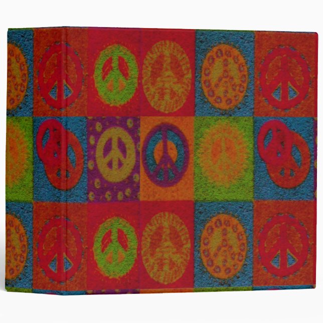 Wild Peace Signs ~ Binder Album Retro (Front/Spine)