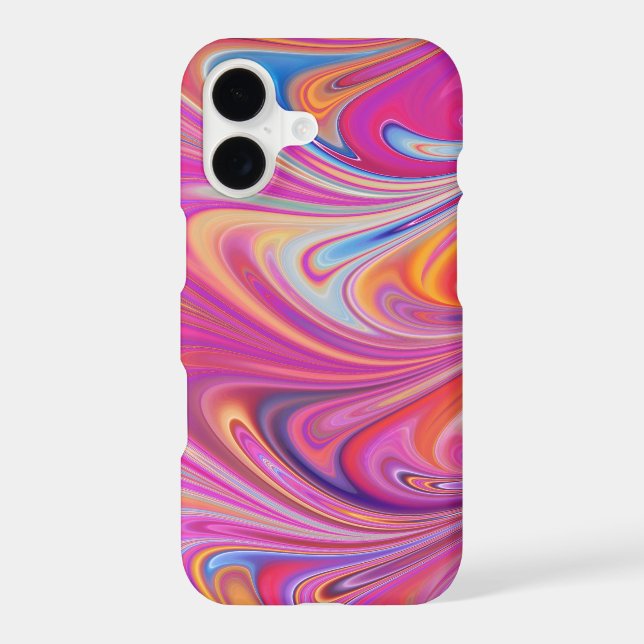 Wild Peacock Paint Abstract Case-Mate iPhone Case (Back)