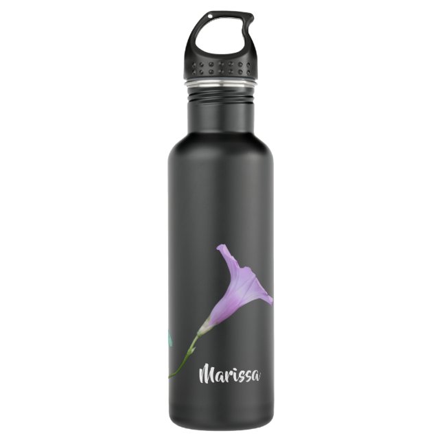Wild Petunia Bloom, Personalized  Stainless Steel Water Bottle (Front)