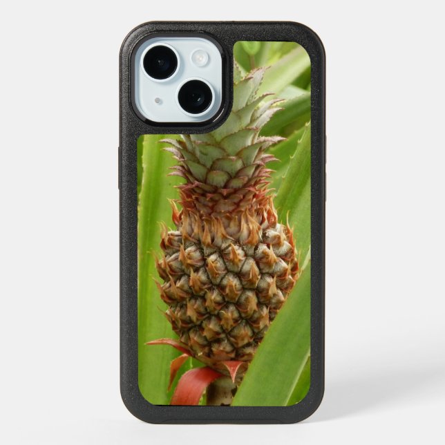 Wild Pineapple Tropical Fruit in Nature iPhone 15 Case (Back)