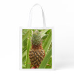 Wild Pineapple Tropical Fruit in Nature Reusable Grocery Bag