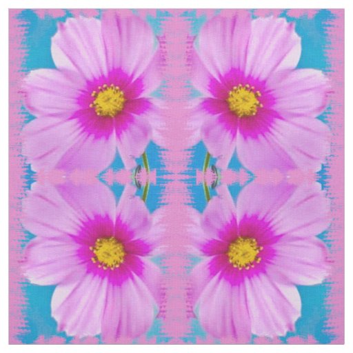 Wild Pink Daisy Fabric