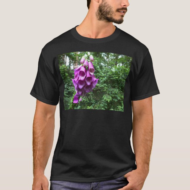 Wild Pink Forest Flowers. T-Shirt (Front)