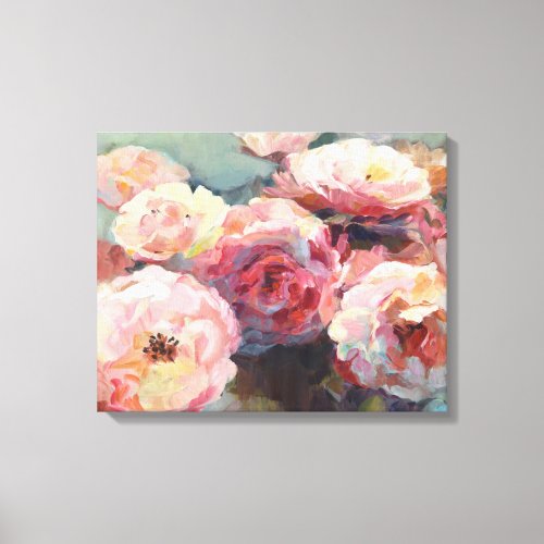 Wild Pink Roses Canvas Print