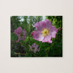 Wild Pink Roses in Alaska Jigsaw Puzzle