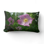 Wild Pink Roses in Alaska Lumbar Pillow