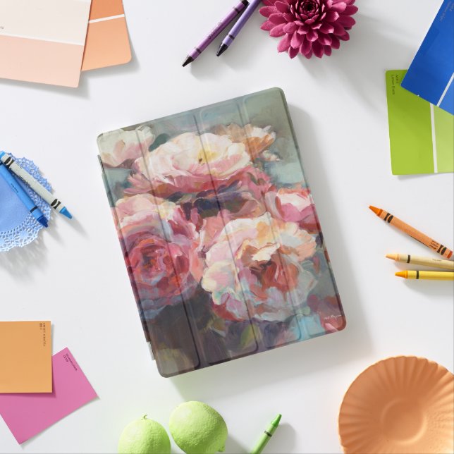 Wild Pink Roses iPad Smart Cover (In Situ)