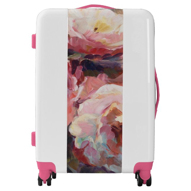 Wild Pink Roses Luggage (Front)