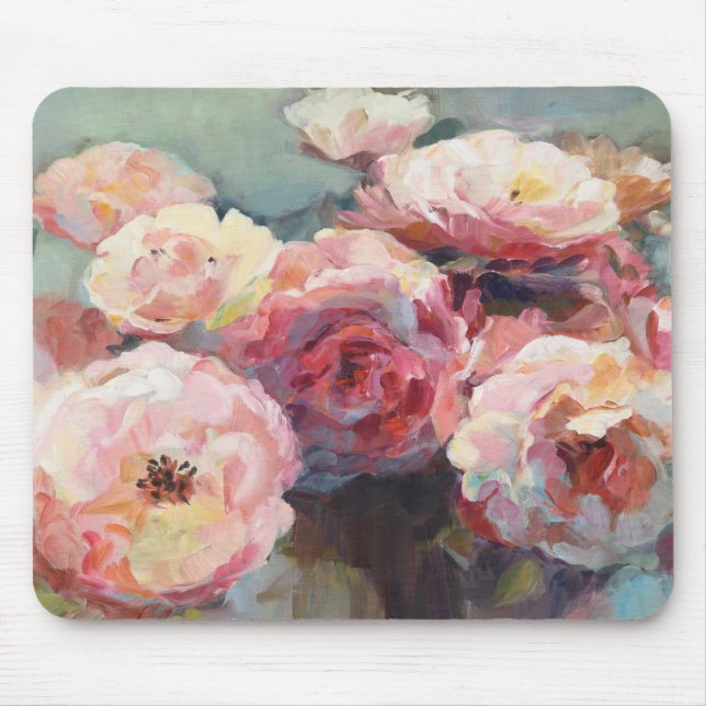 Wild Pink Roses Mouse Pad (Front)