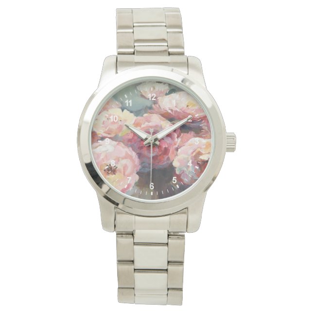 Wild Pink Roses Watch (Front)
