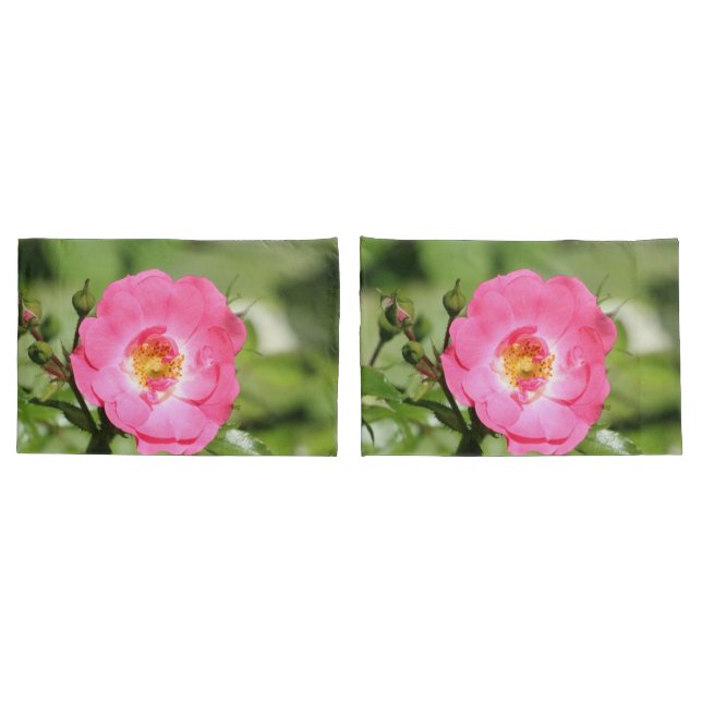 Wild Pinks Pillow Case (Back-Set)