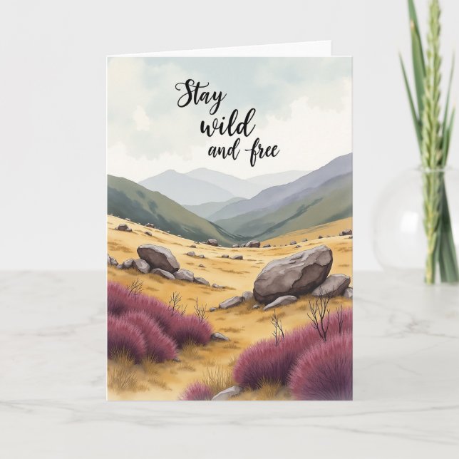 Wild Plains Birthday Card (Front)