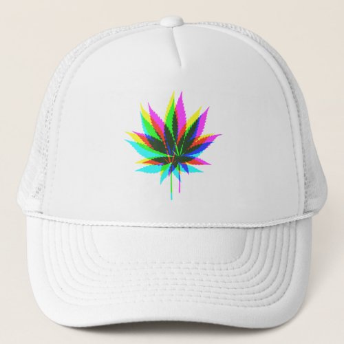 Wild Plant Leafs _ neon colored  your ideas Trucker Hat