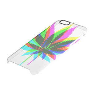 Wild Plant Leafs - neon colored + your ideas Clear iPhone 6/6S Case