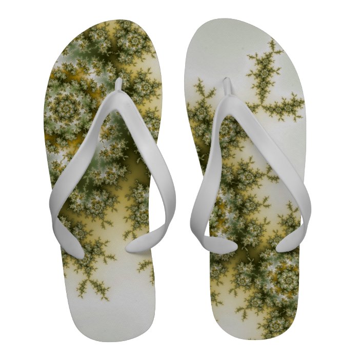 Wild Plant   Mandelbrot Fractal Art Sandals