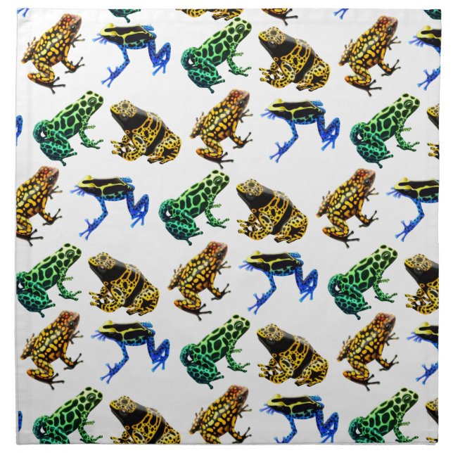 Wild Poison Arrow Dart Frogs Napkin (Front)