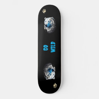 Wild Polar Bear Skateboard | Arctic Animal Board