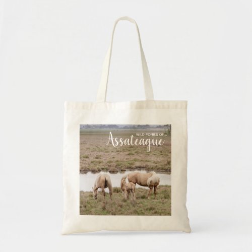 Wild Ponies Assateague _ Cards Tote Bag