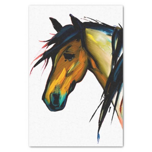 Wild Pony  Watercolor Horse Tissue Paper