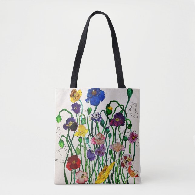 Wild Poppie Tote Bag (Front)
