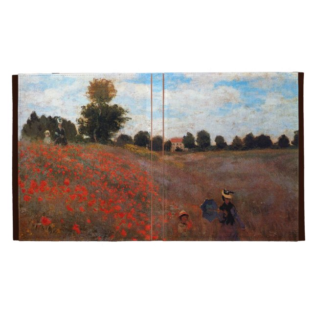 Wild Poppies by Monet iPad Folio Case (Opened)