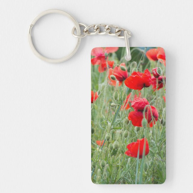 Wild poppies keychain (Front)