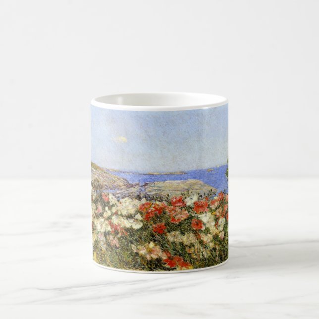 Wild Poppies on the Isles of Shoals Coffee Mug (Center)