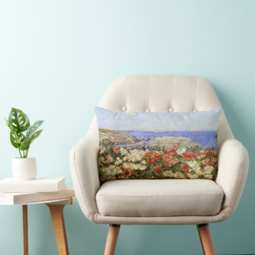 Wild Poppies on the Isles of Shoals Lumbar Pillow