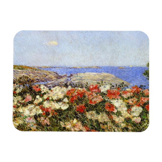 Wild Poppies on the Isles of Shoals Magnet (Horizontal)