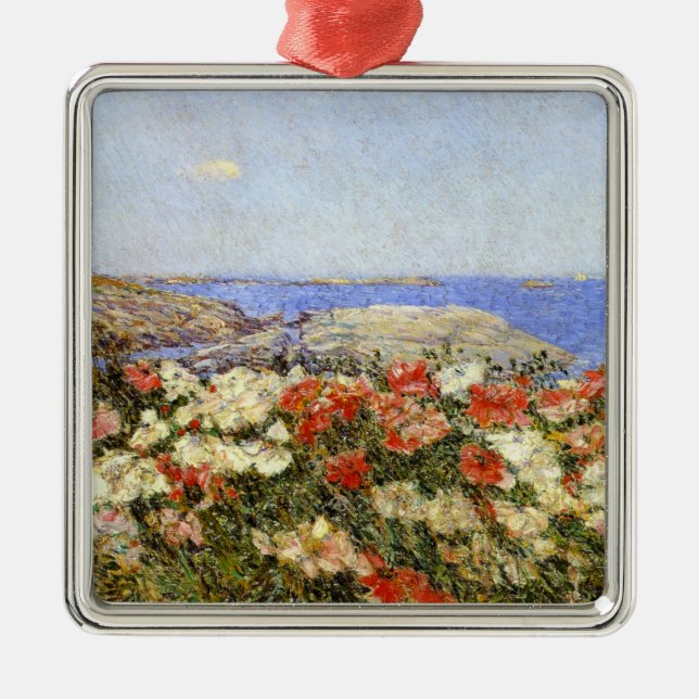 Wild Poppies on the Isles of Shoals Metal Ornament (Front)