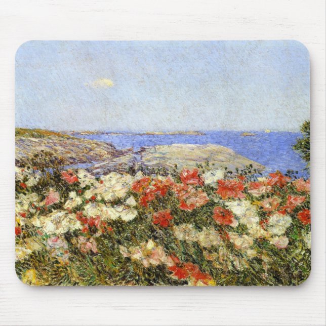 Wild Poppies on the Isles of Shoals Mouse Pad (Front)