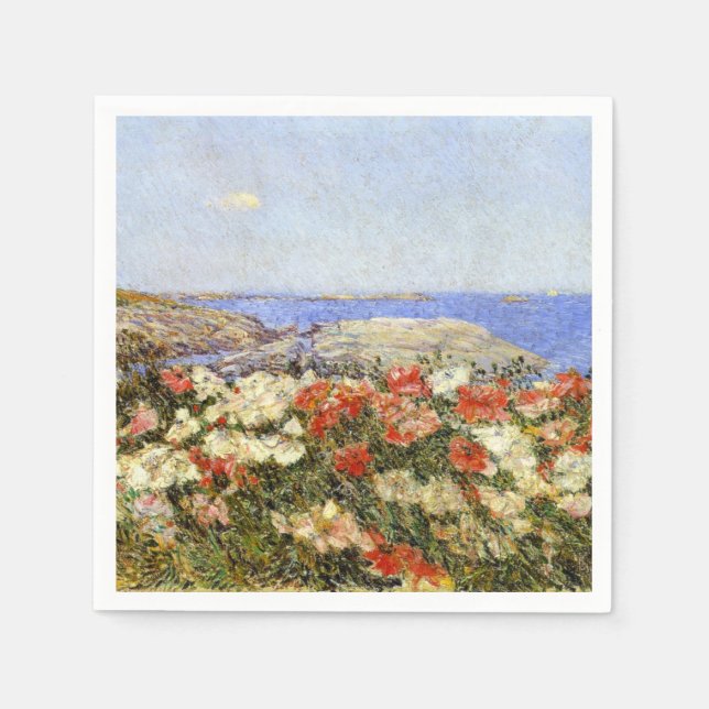 Wild Poppies on the Isles of Shoals Napkins (Front)