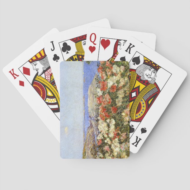 Wild Poppies on the Isles of Shoals Poker Cards (Back)