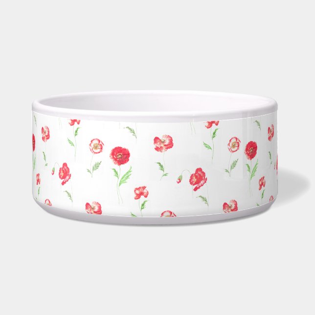 Wild poppies pattern bowl (Front)